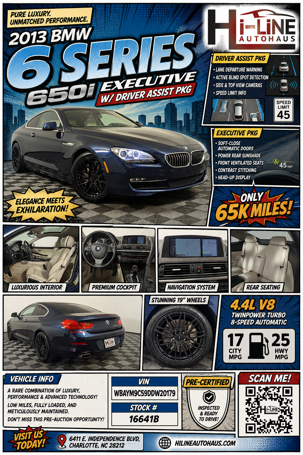 2013 BMW 6 Series 650i