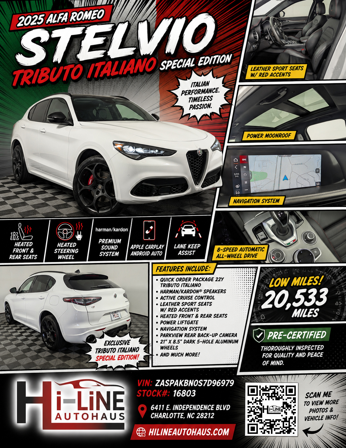 2025 Alfa Romeo Stelvio Tributo Italiano Special Edition