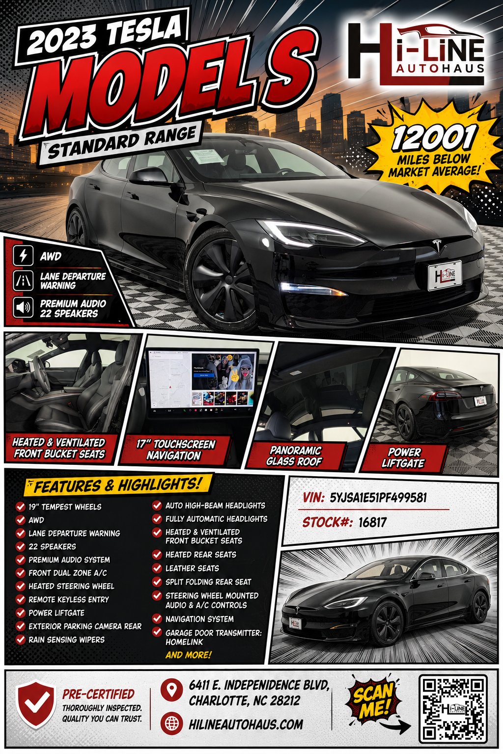 2023 Tesla Model S Standard Range